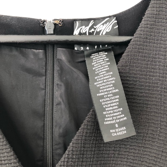 Lord & Taylor Black V-neck dress - Picture 3 of 3